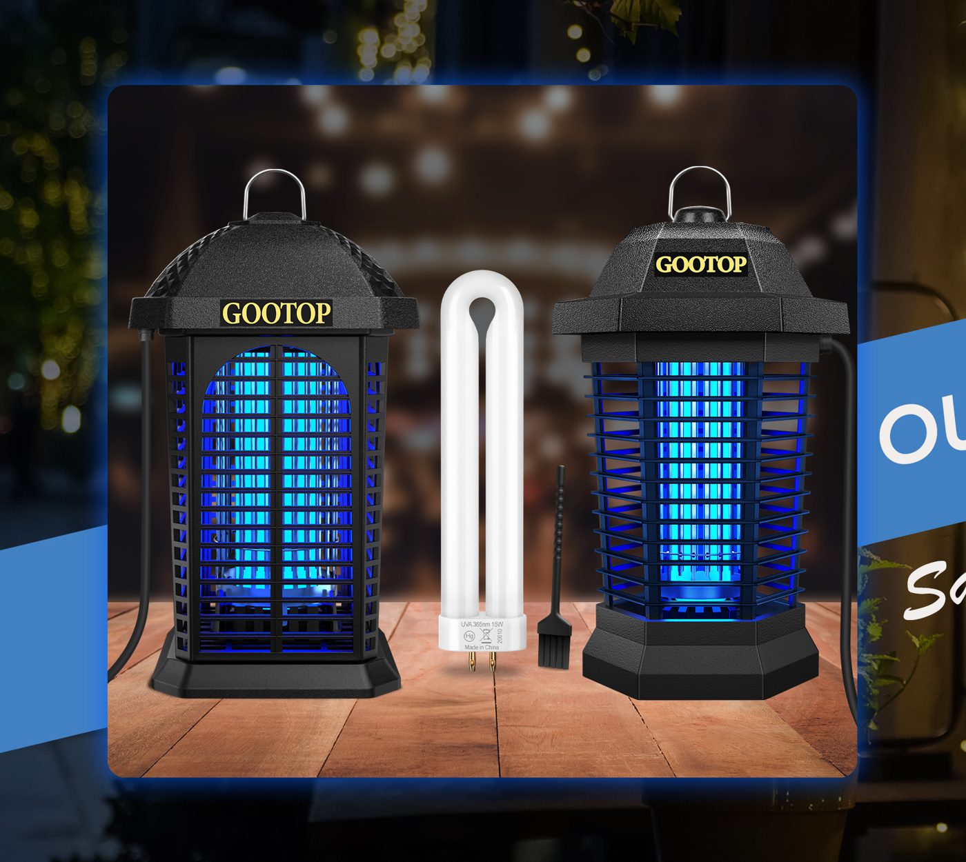 Bug zappers for the blue hour
