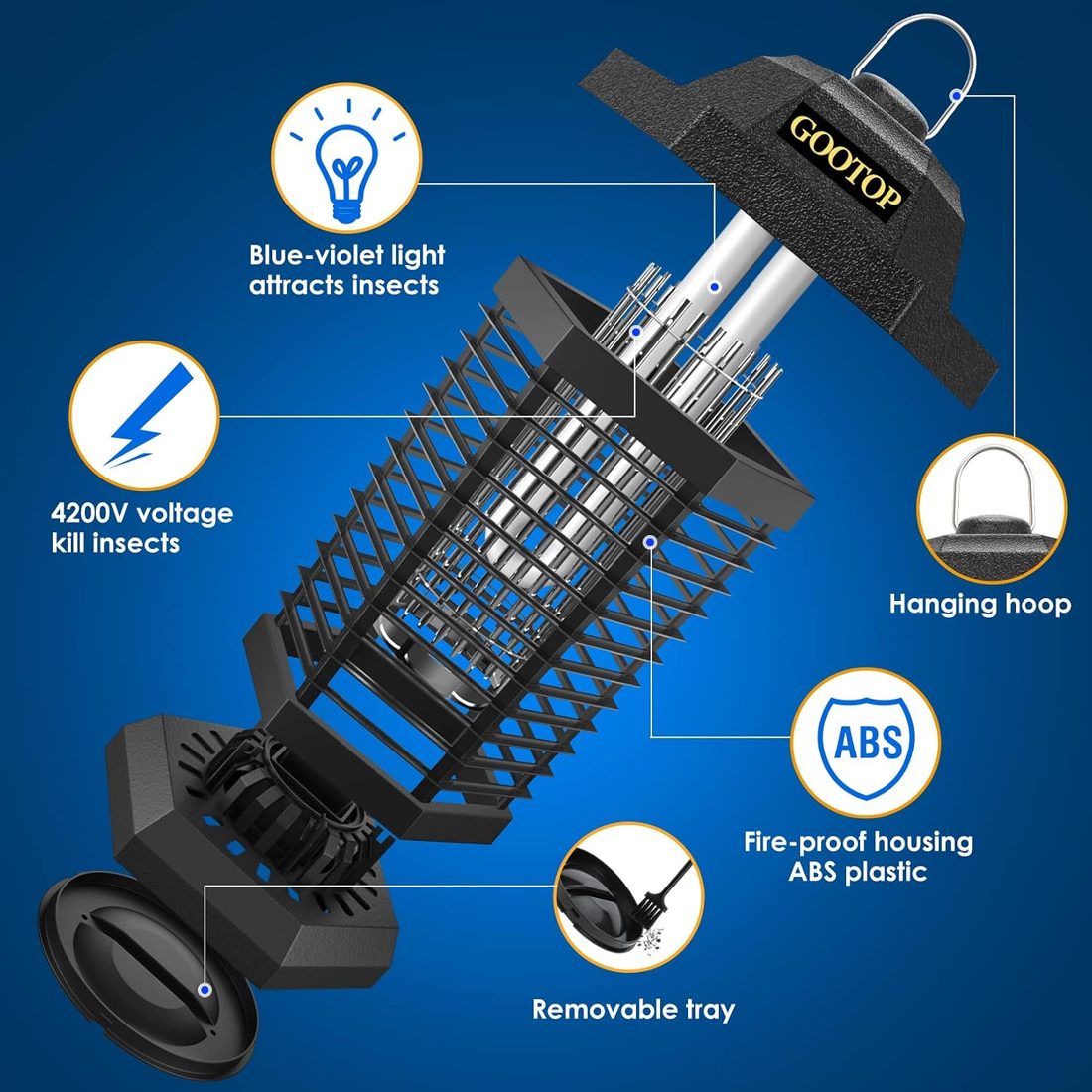 GOOTOP Zap T6 Pro Bug Zapper Outdoor photo 3