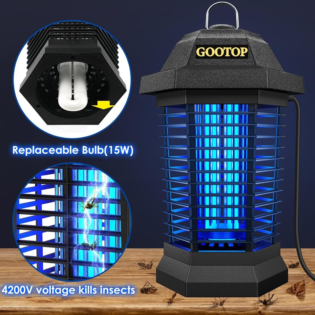 GOOTOP Zap T6 Pro Bug Zapper Outdoor photo 5